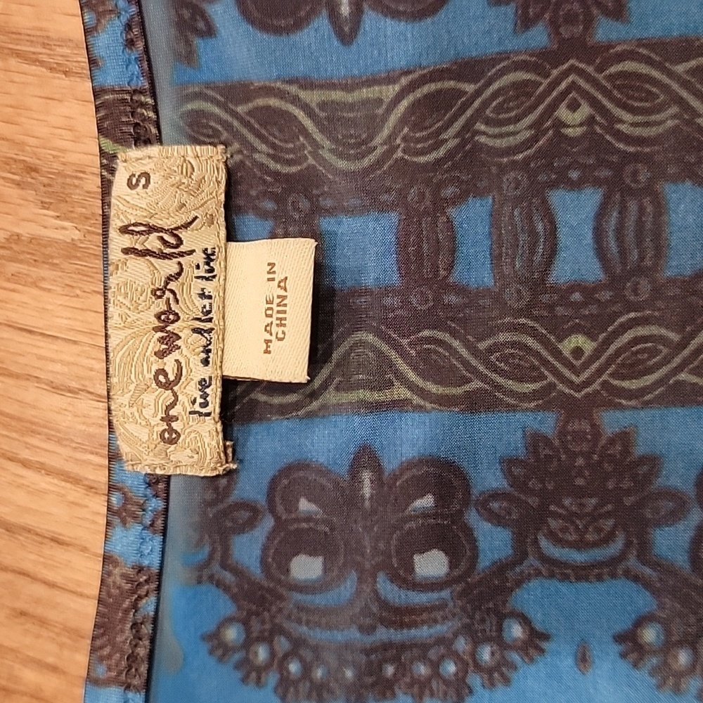 New Oneworld Bohemian Print Tunic Top - image 6